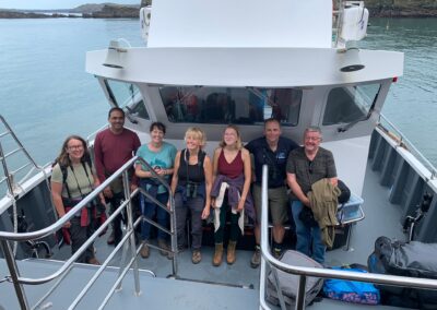 On board the Dale Queen at the end of Skomer Autumn Migration, September 2022